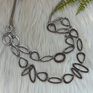Asymmetrical Link layered Necklace
